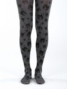 Grey French Bulldog tights - Virivee Tights - Unique tights designed ...