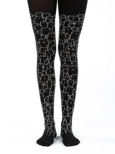Clowder of cats, black - Virivee Tights - Unique tights designed and ...