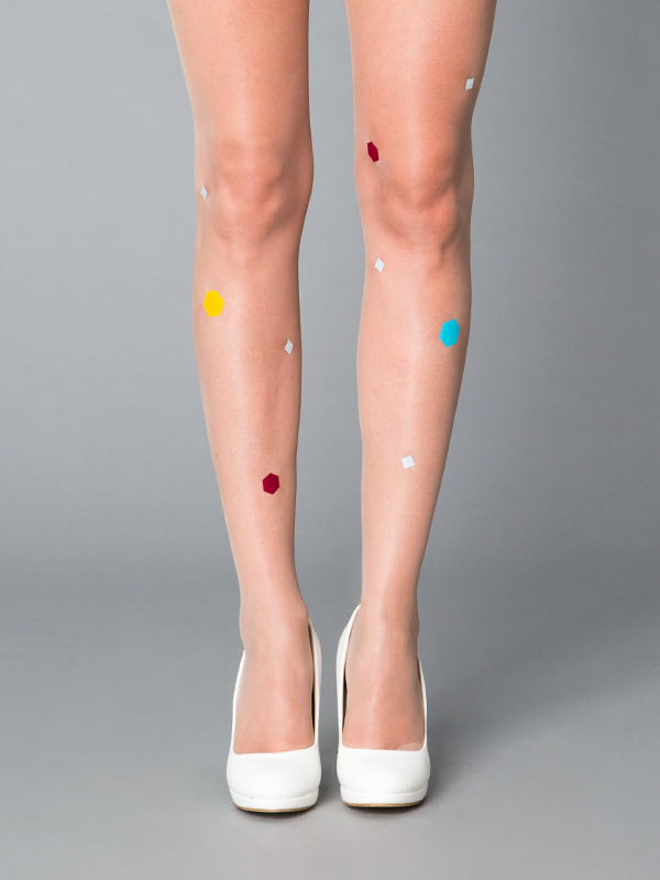 Larissa colorful reflective tights