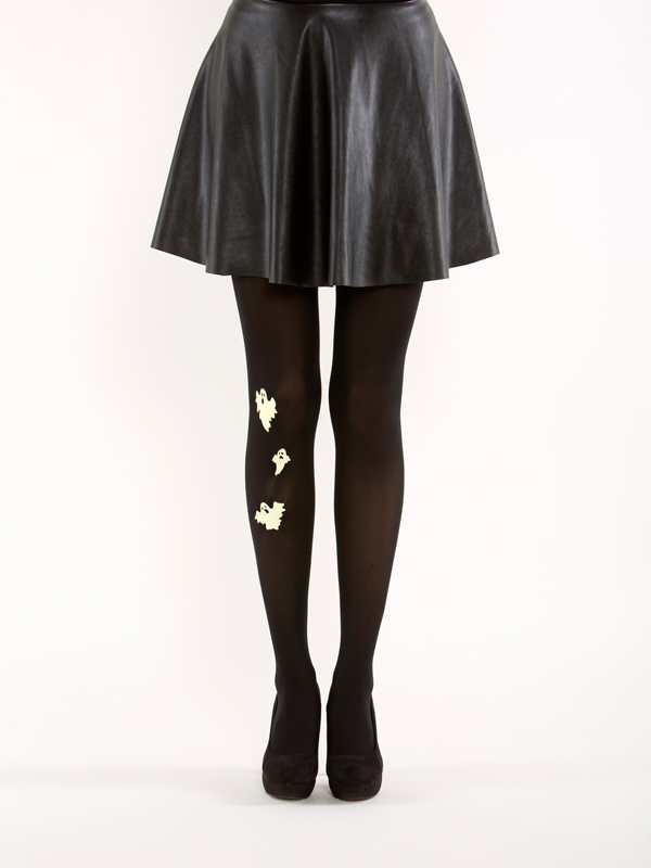 Glow in the dark ghost tights