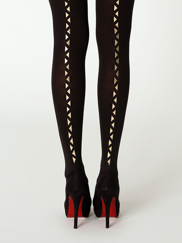 Golden triangles line tights