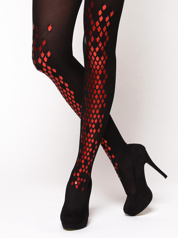 Red dragon tights