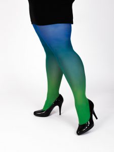 Plus size green-blue tights - Virivee Tights - Unique tights designed ...