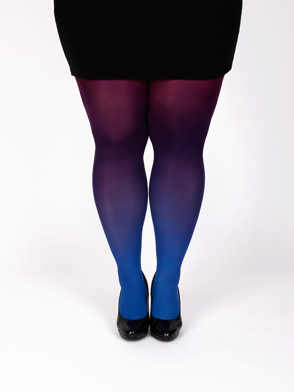 Plus size sapphire-burgundy tights - Virivee Tights - Unique