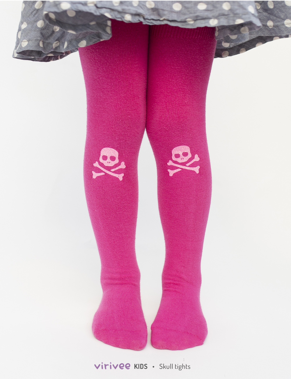 Large skull and crossbones tights