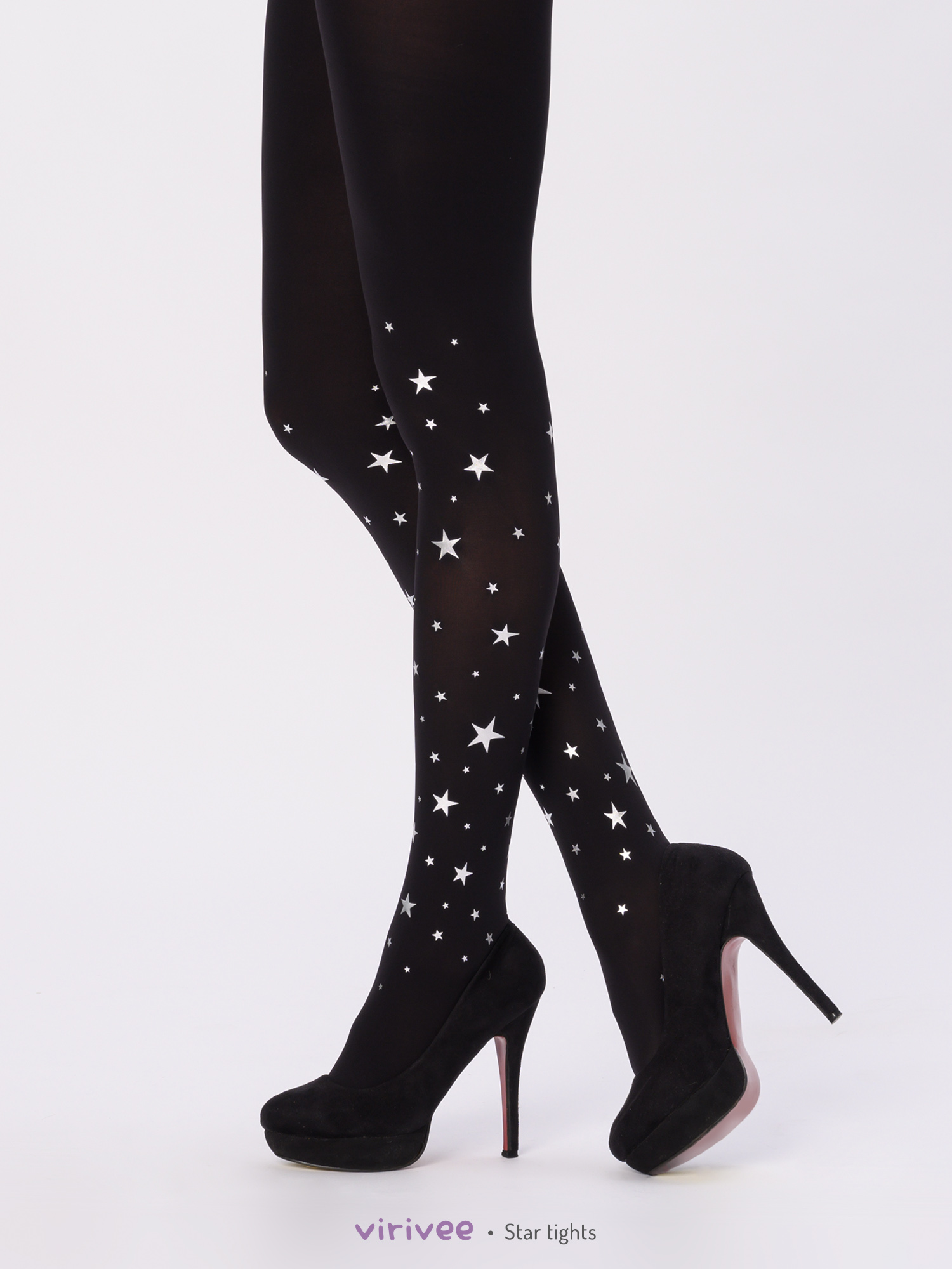 Black star tights by Virivee