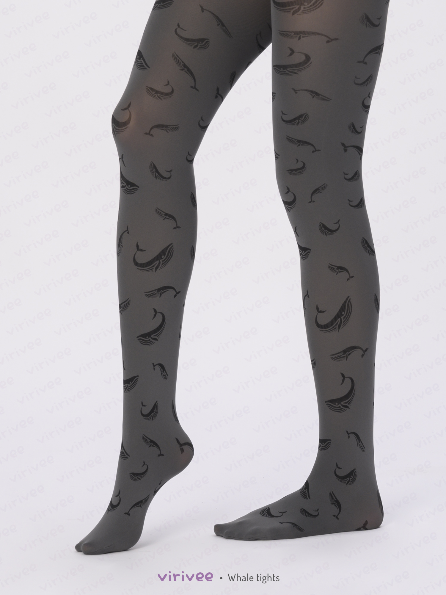 Whale tights by Virivee