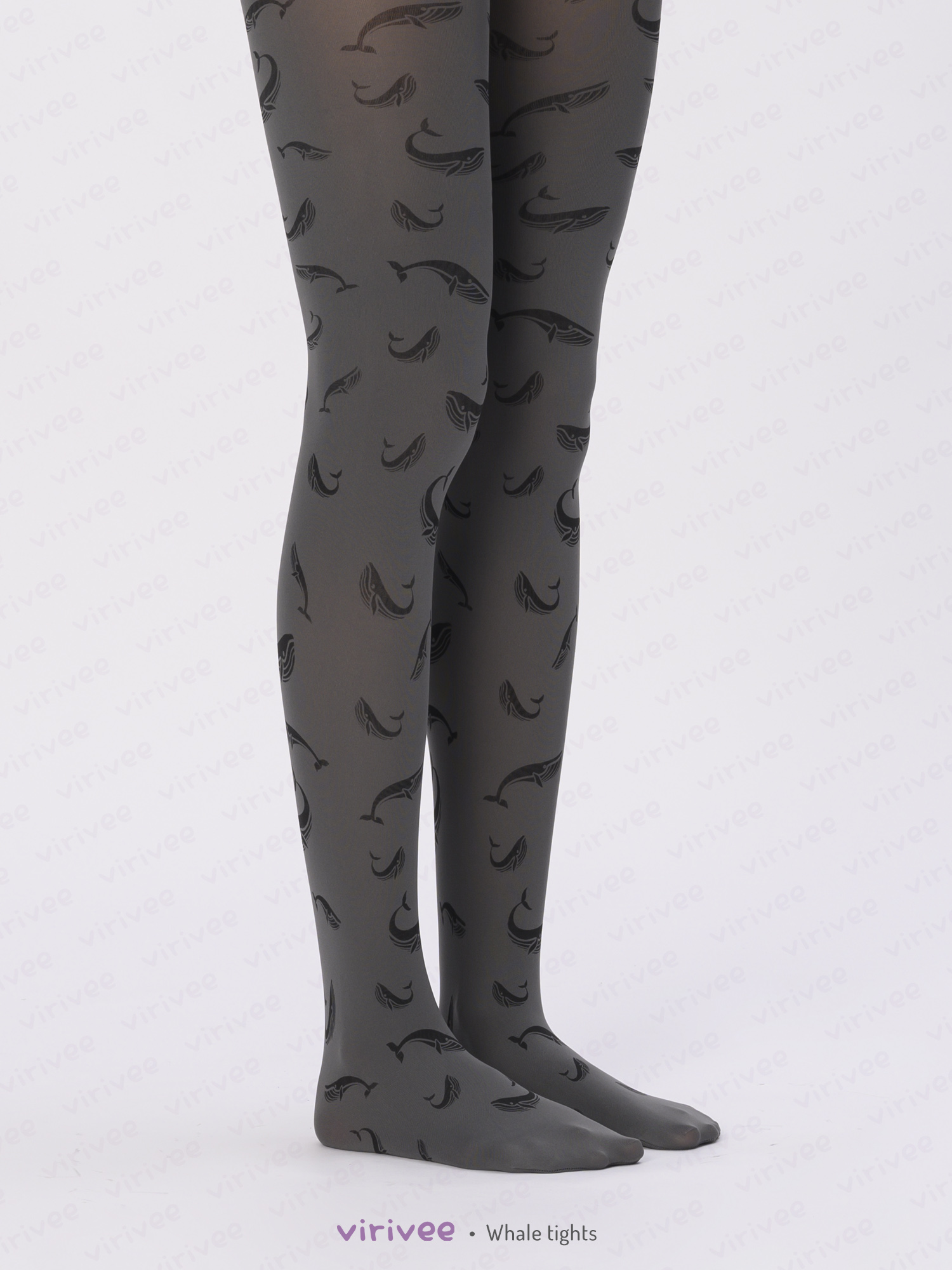 Whale tights by Virivee