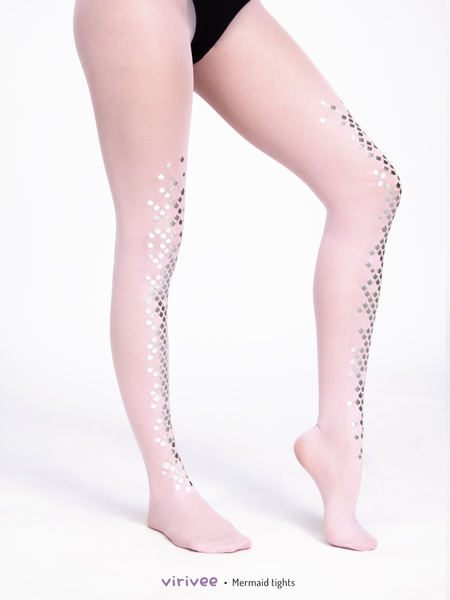 Pink Silver Star Tights for Women, Cosplay Tights, Semi-opaque Pale Pink  Pantyhose for Ice Queen Costume -  Canada