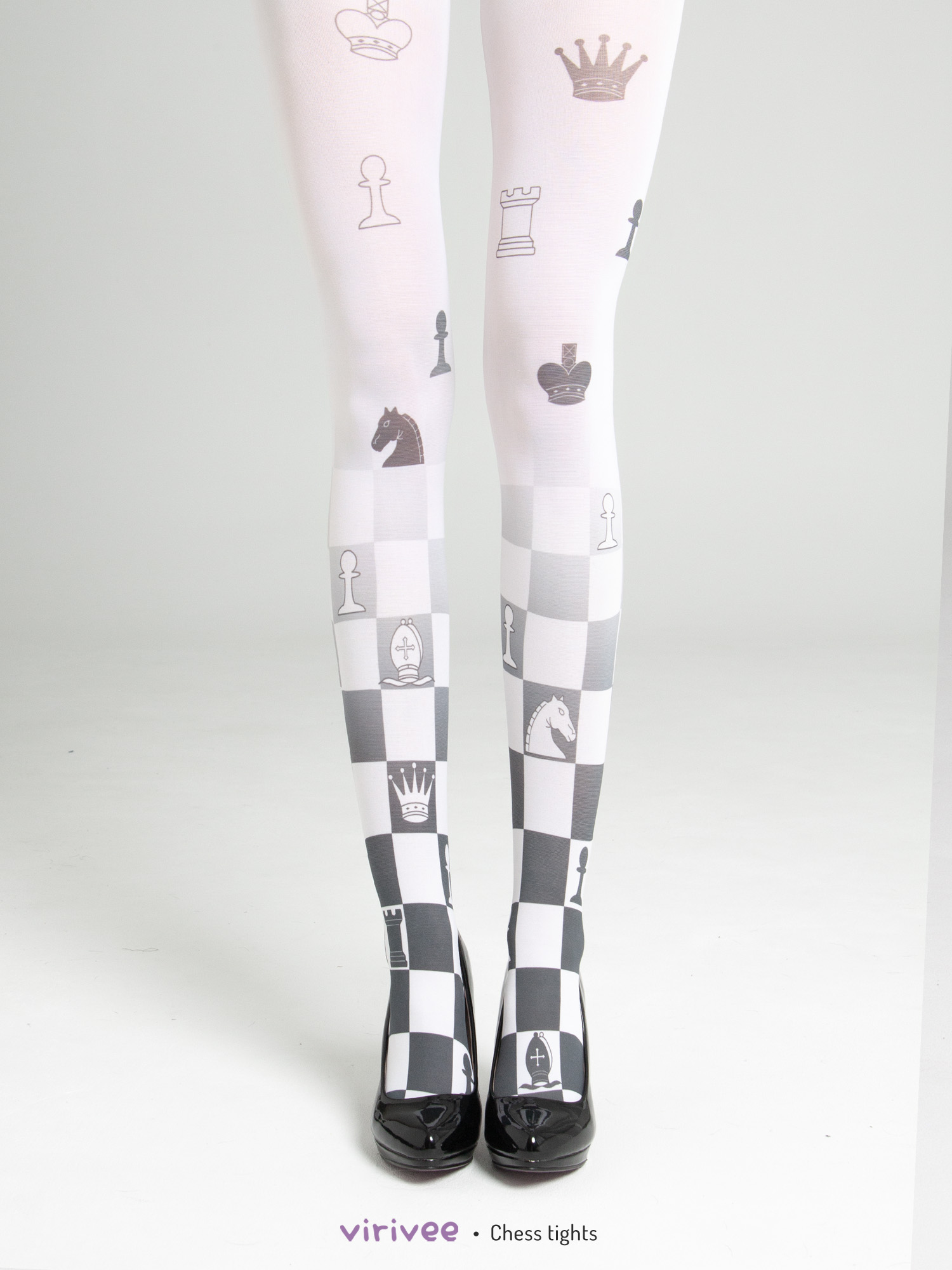Chess tights in S-4XL sizes