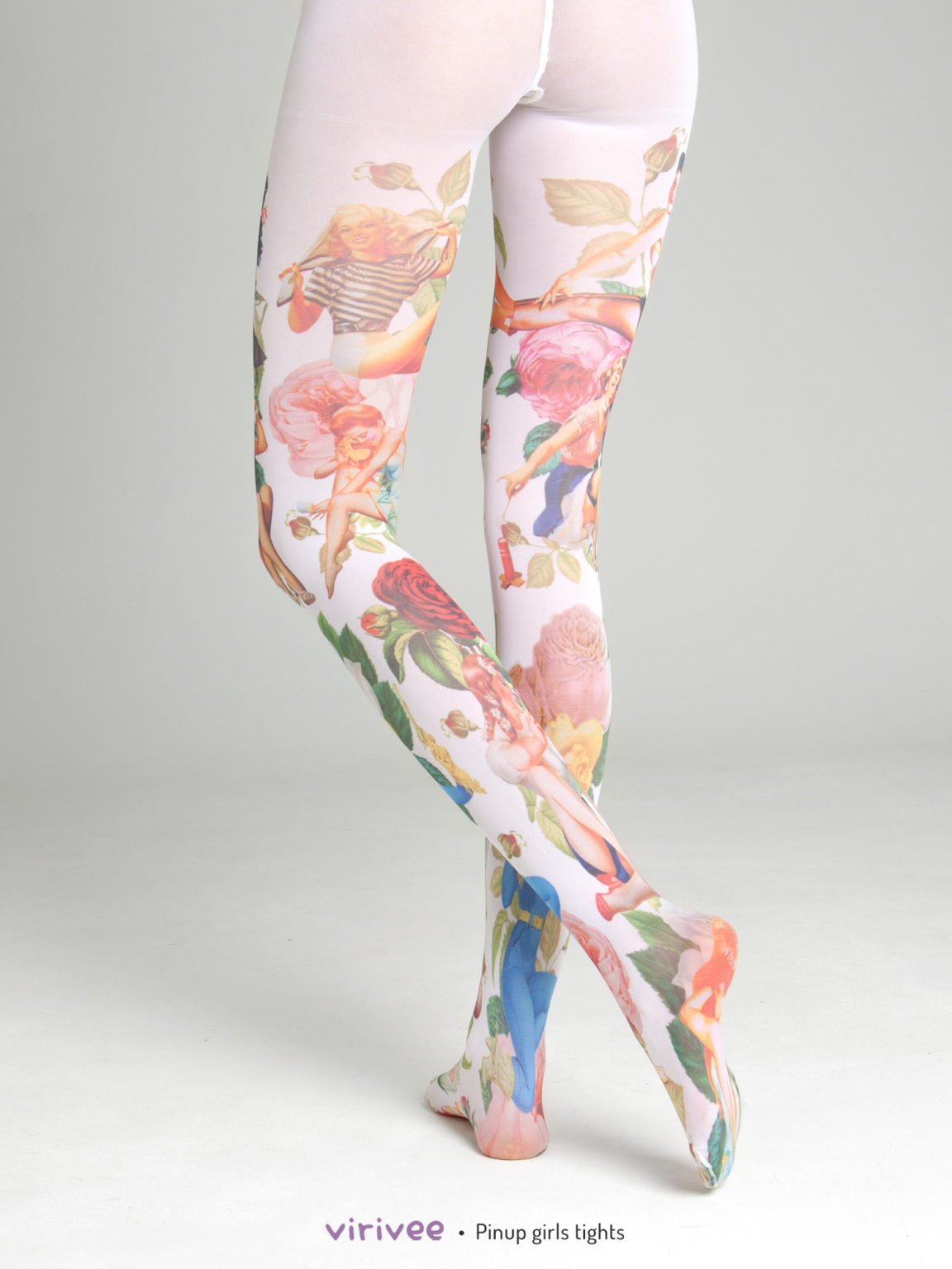 Pinup girls tights - Virivee Tights - Unique tights designed and made ...