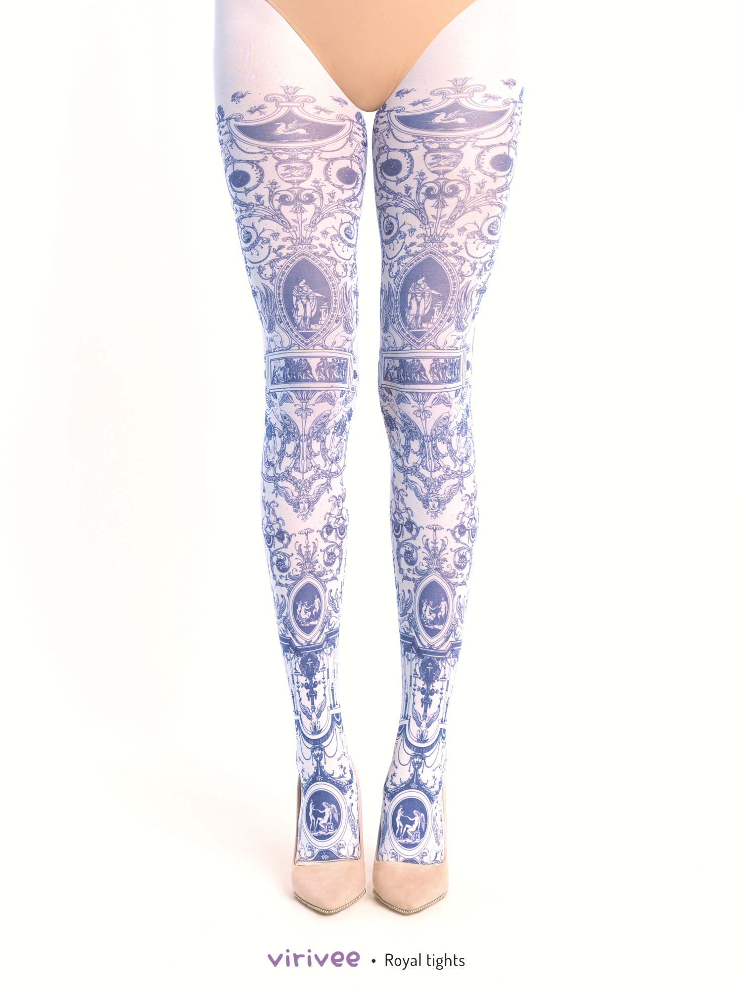 Royal lolita tights by Virivee