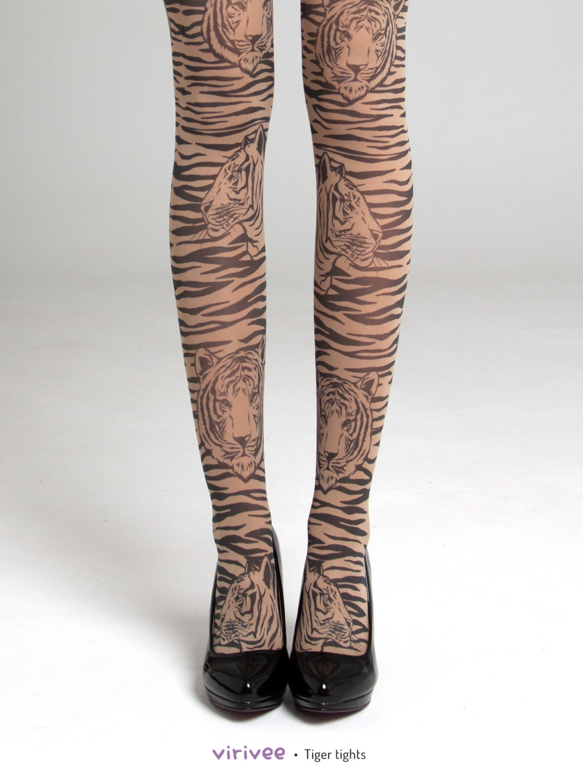 Tiger tights with stripes – Virivee Tights – Unique tights designed and ...