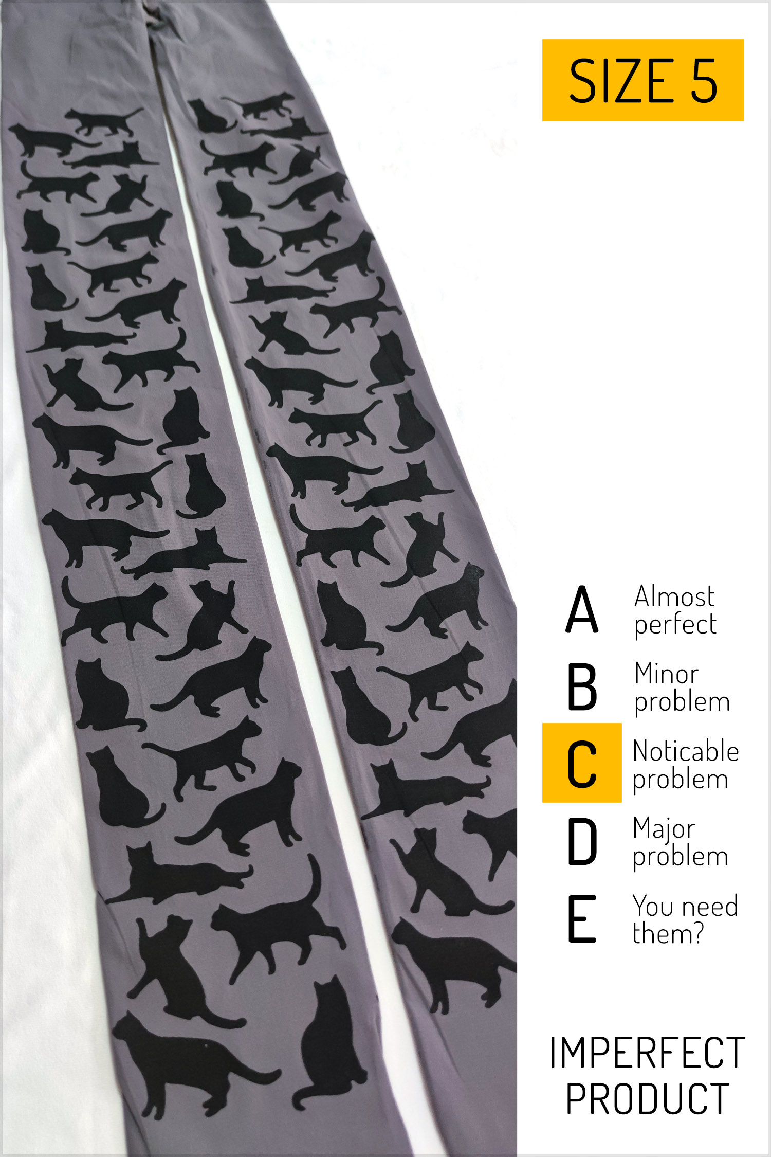 Imperfect: Cat silhouette tights