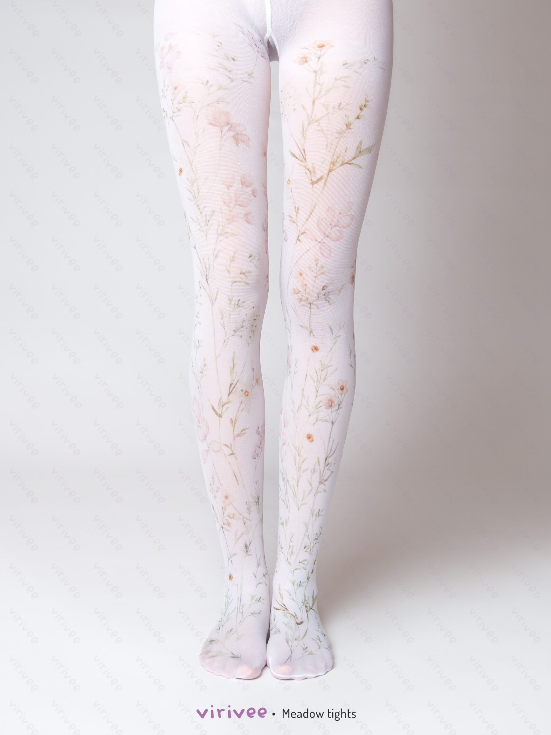 White meadow tights