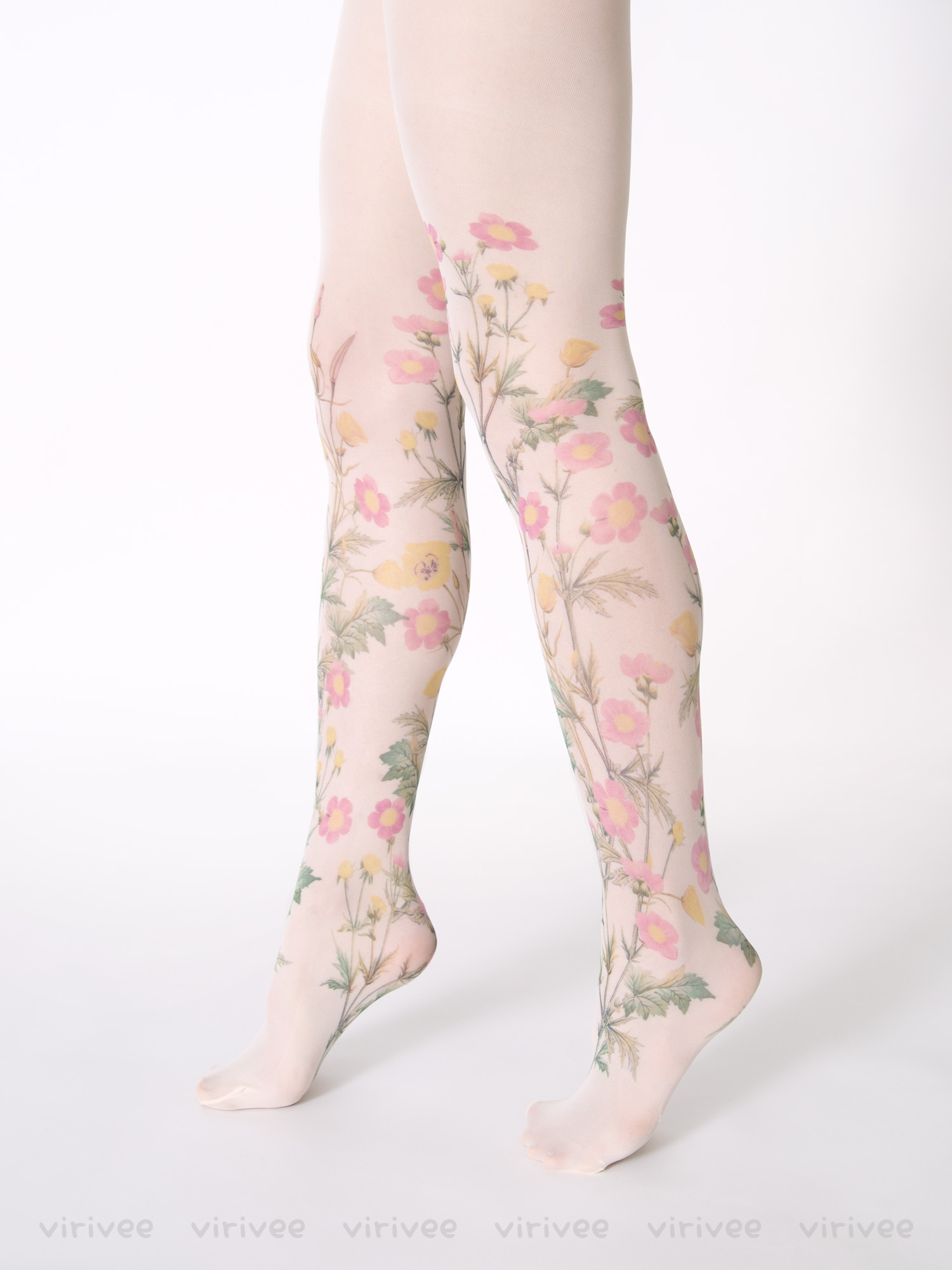 Pastel meadow tights